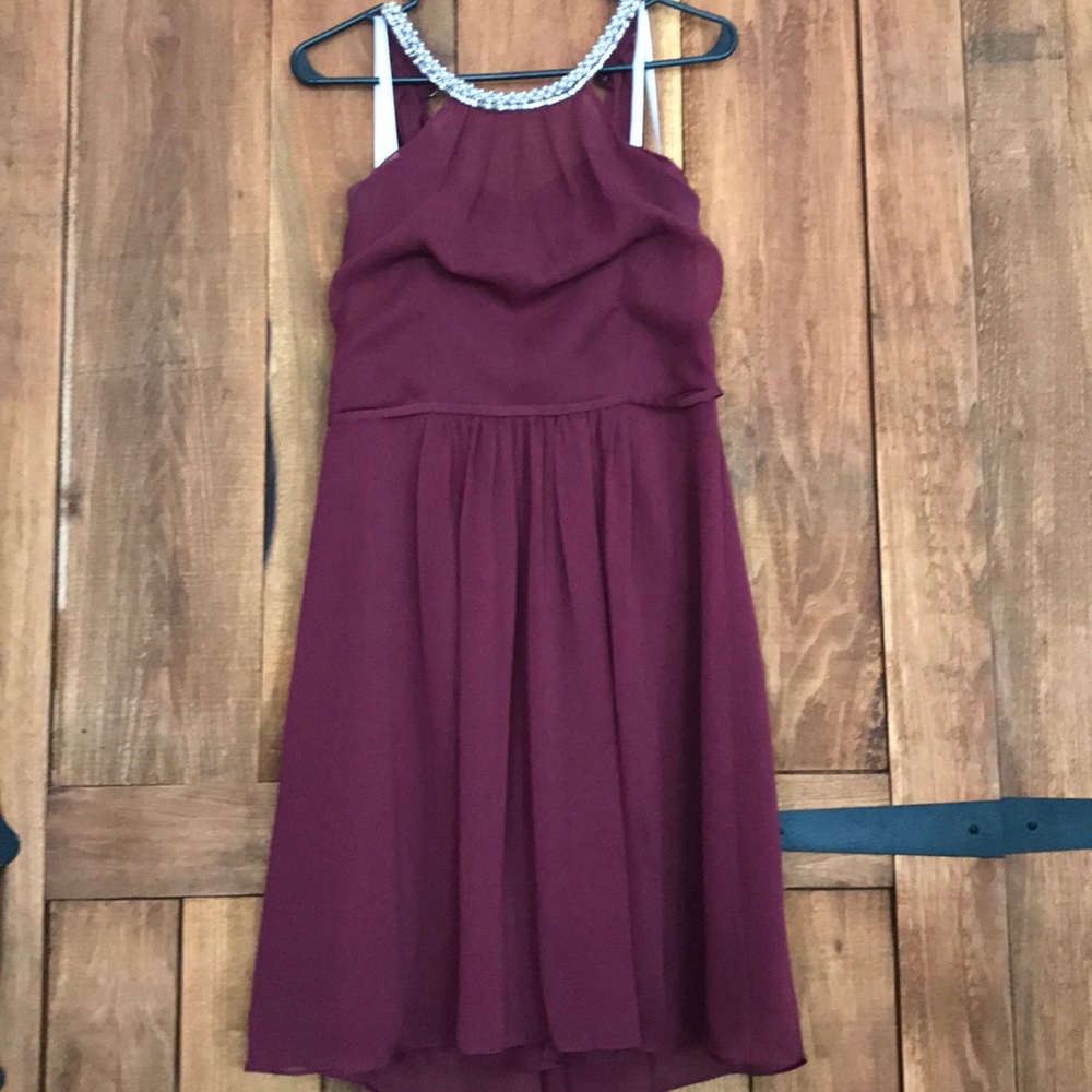 Wine colored dress. Worn once.  EUC.